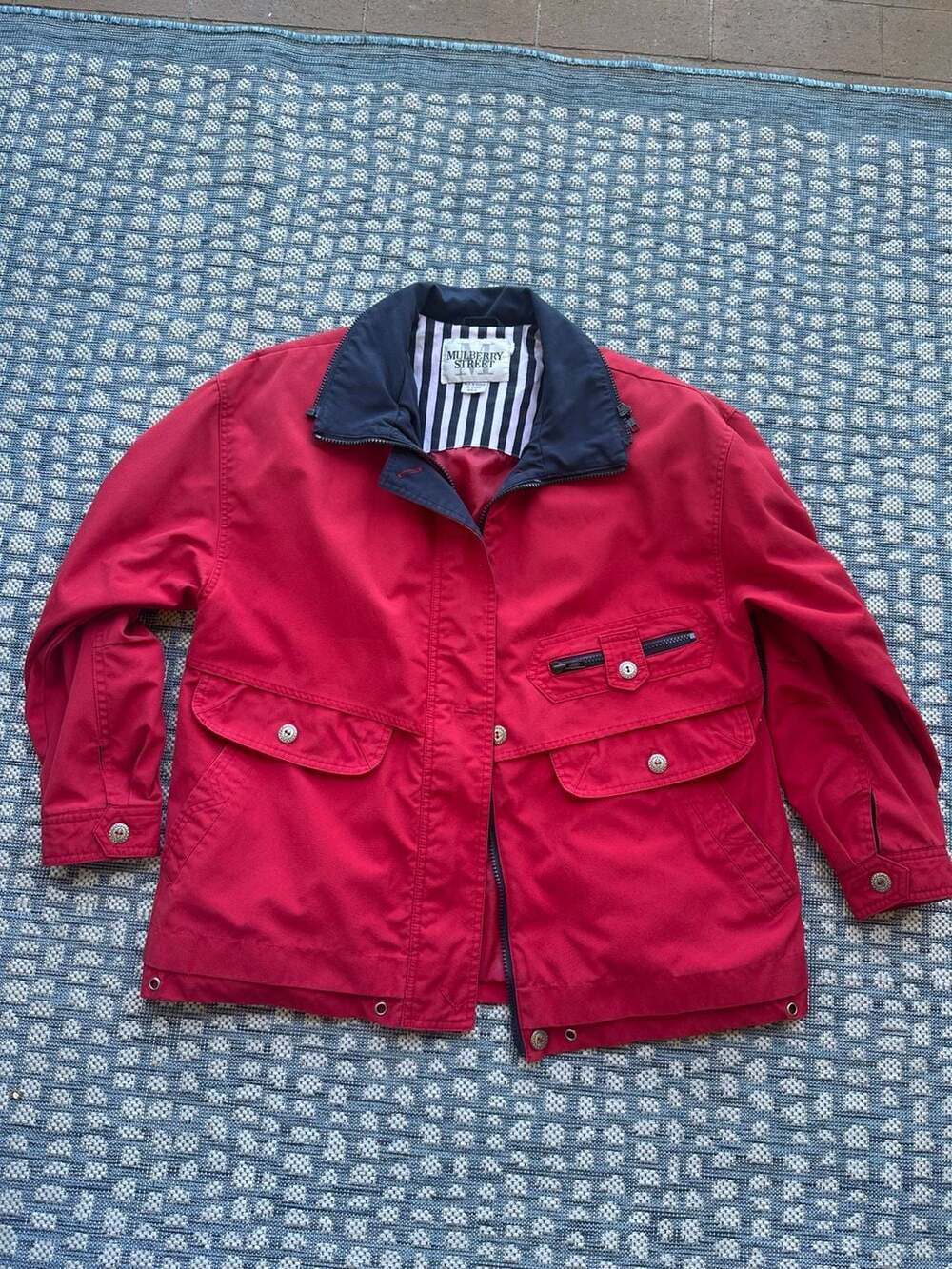 Vintage Mulberry Street Red Utility Barn Jacket Size S